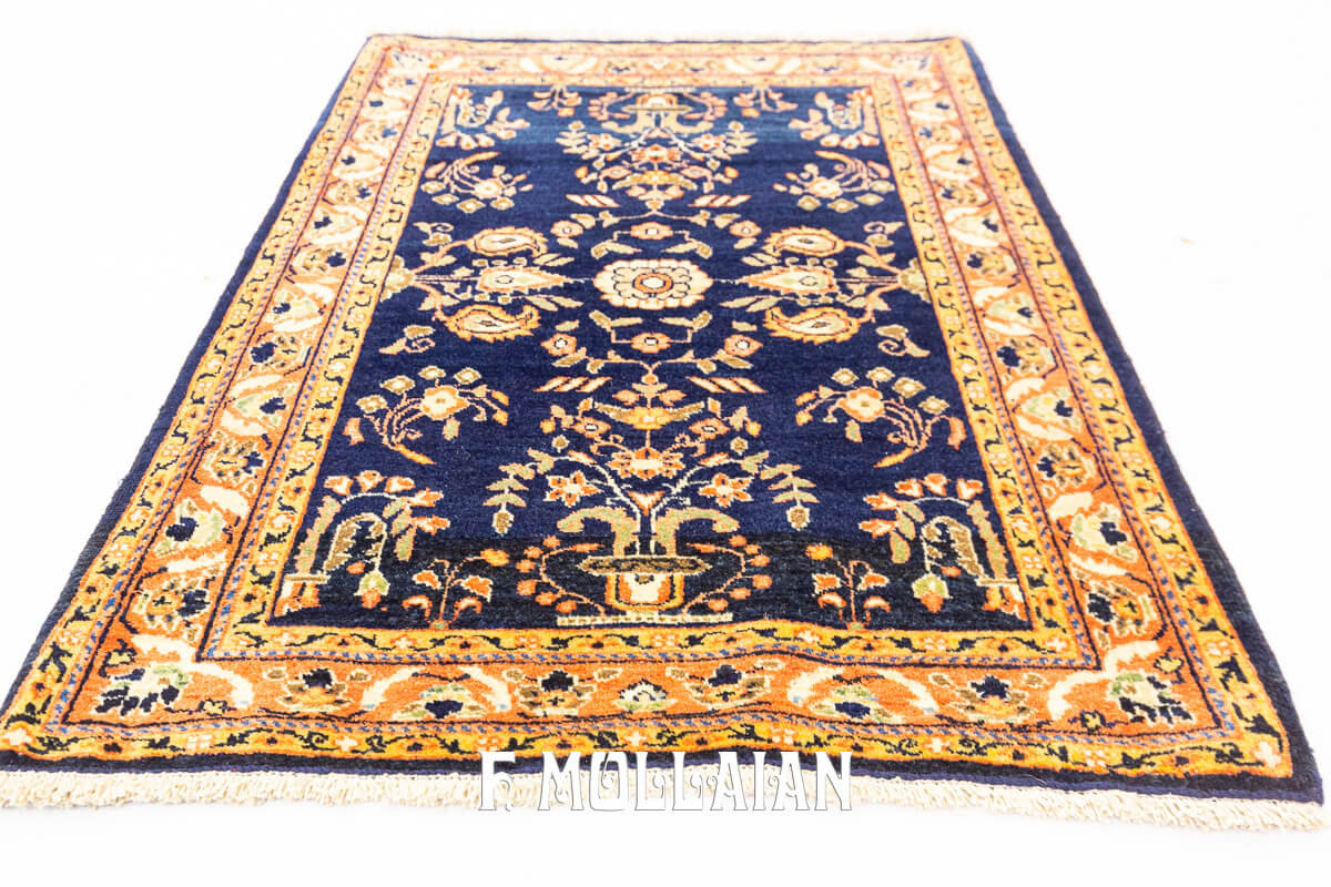 Antique Rug Sarouk Mohageran Deep Blue n°:488797